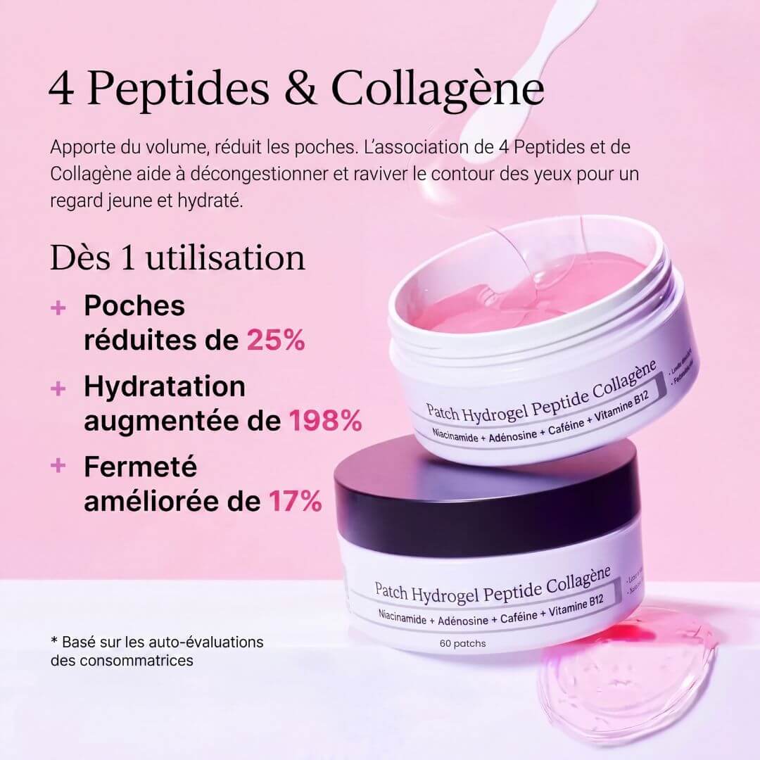 Patchs Hydrogel Peptide & Collagène