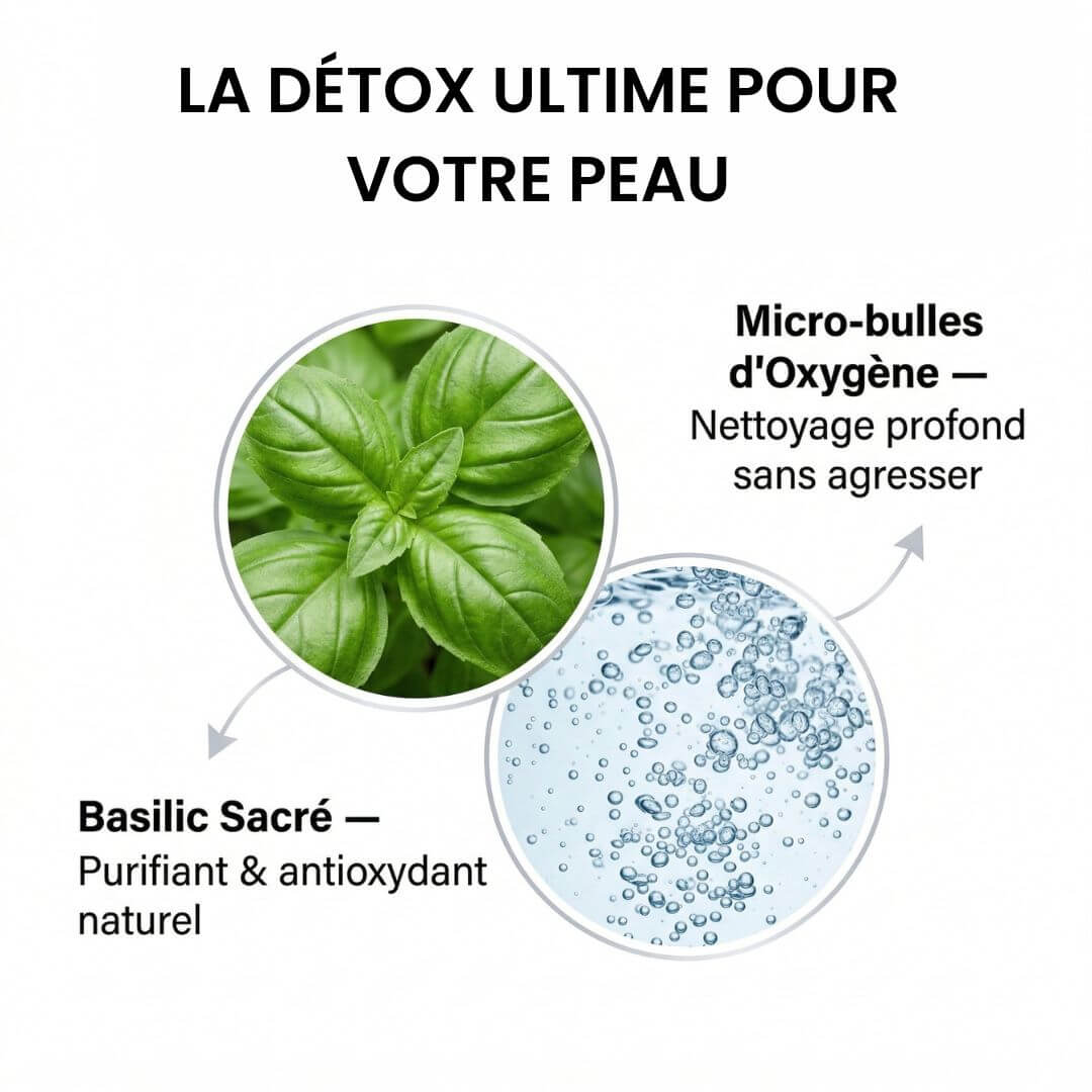 Masque Bulles Purifiant au Basilic Sacré