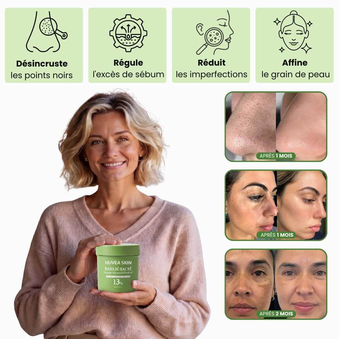 Masque Bulles Purifiant au Basilic Sacré